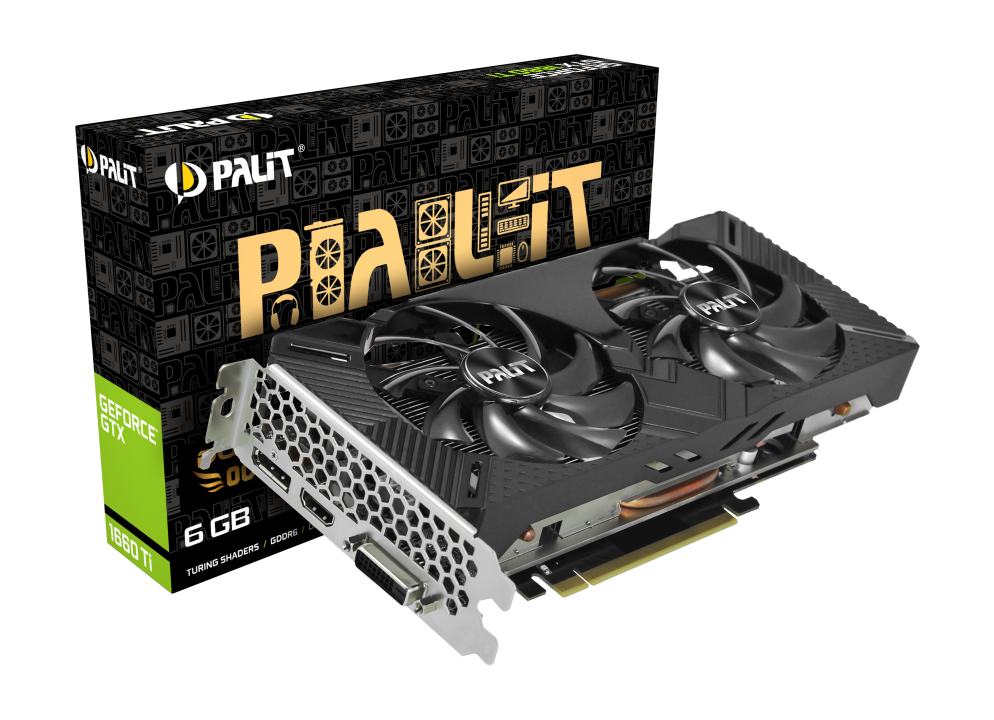 Видеокарта Palit GeForce® GTX 1660 Ti Dual OC 6 Gb (NE6166TS18J9-1160C)
